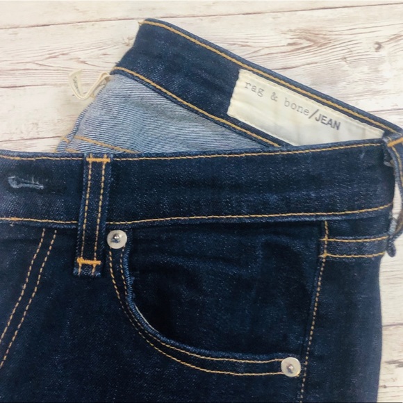 Rag & Bone Dark Wash Skinny Jeans - Picture 3 of 8